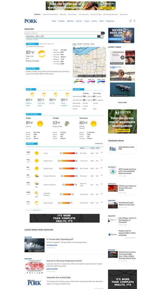 Screenshot of Farm Journal website