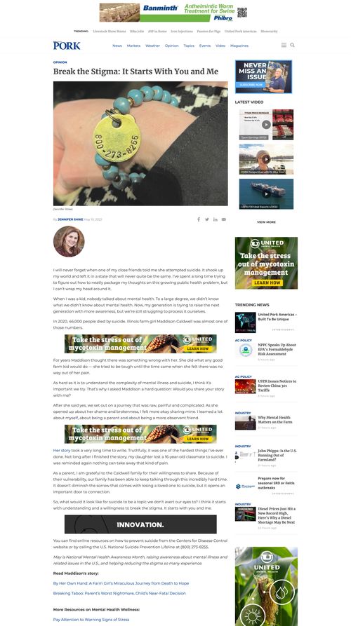 Screenshot of Farm Journal website